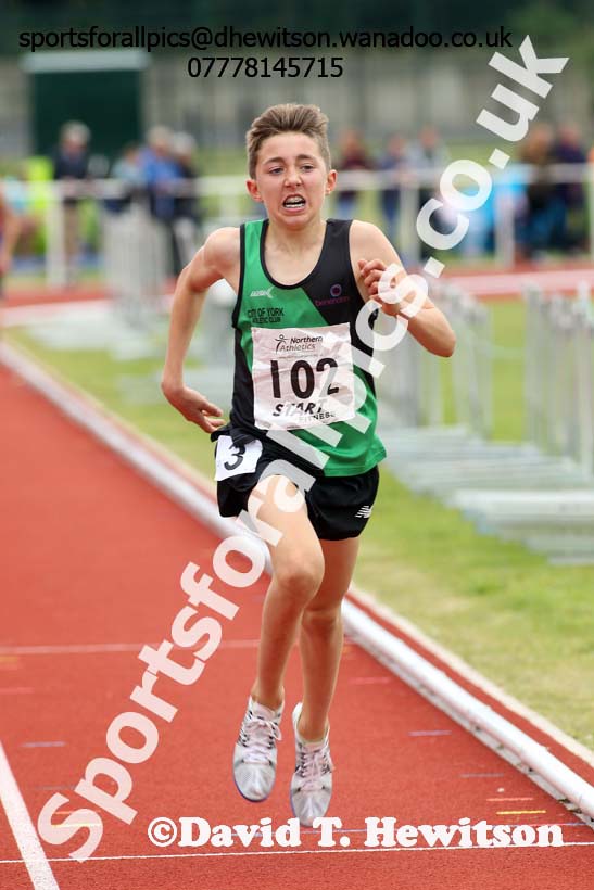 Mens under-17s and boys under-15s 3000 metres, Northern Under-13s, U-15s and 17s Championships. Photo: David T. Hewitson/Sports for All Pics